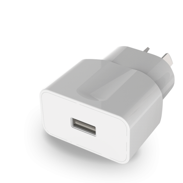 Cargador viajero 2 Amp USB blanco