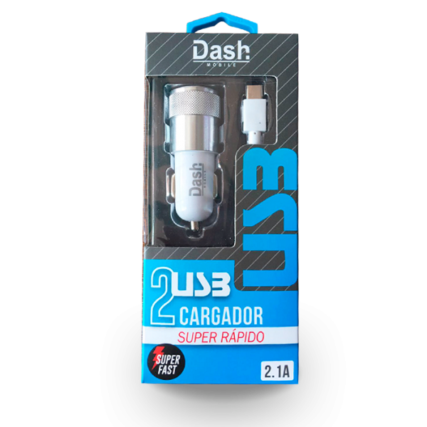Cargador 2 USB para automóviles